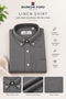 Grey Linen Button-Down Shirt