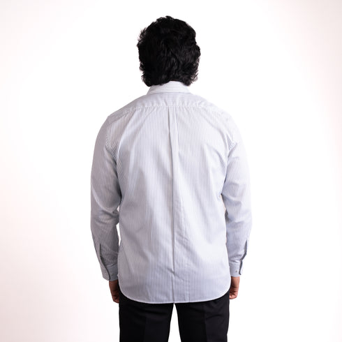 Grey Pin Stripe
