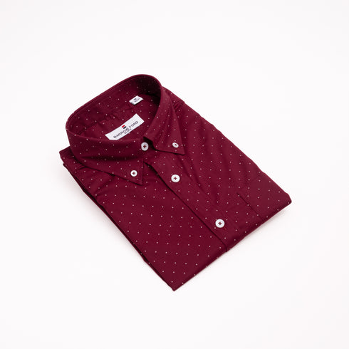 Burgundy Dots