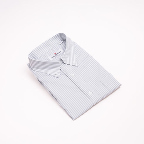 Grey Pin Stripe
