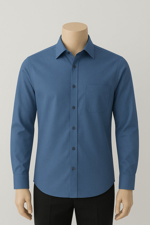 Blue Plain Shirt